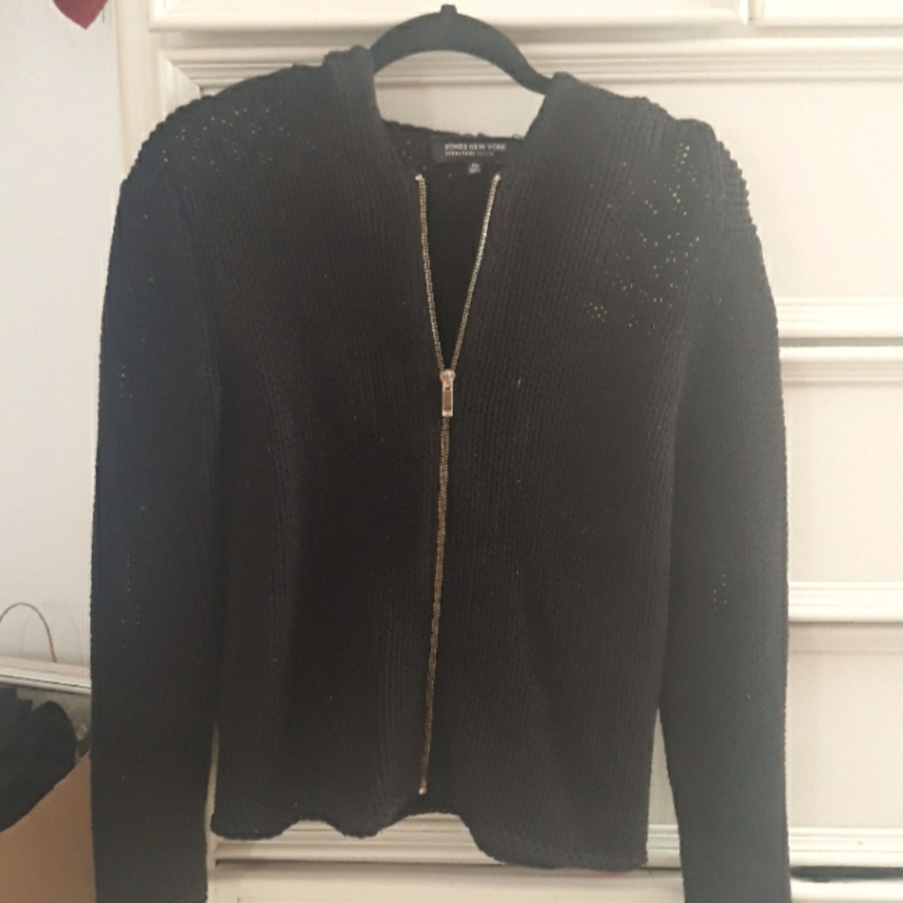 00s knit black sweater by Jones New York